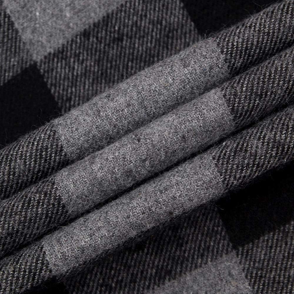 Alimens & Gentle Boy's Flannel Shirt Button Down Long Sleeve Plaid Casual Shirts