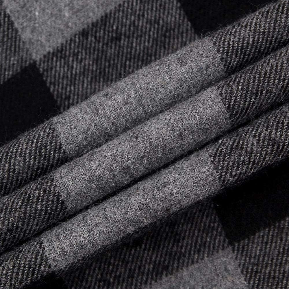 Alimens & Gentle Boy's Flannel Shirt Button Down Long Sleeve Plaid Casual Shirts