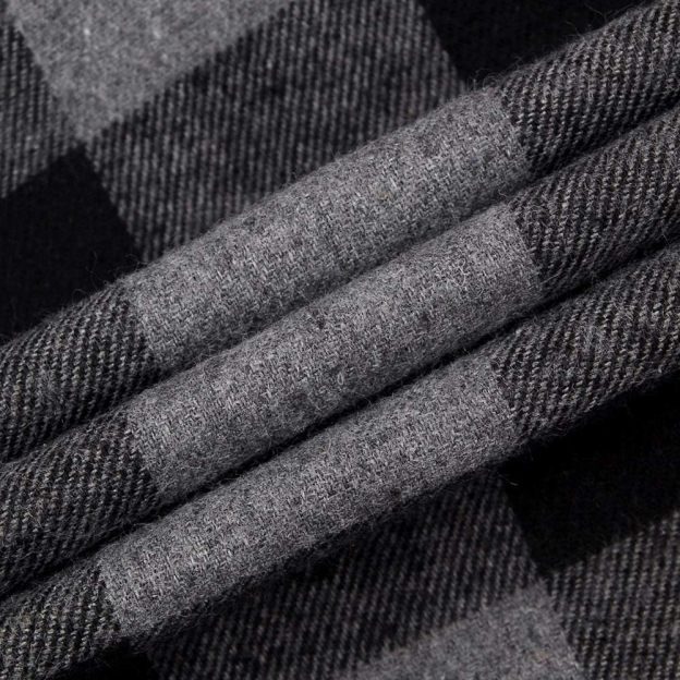 Alimens & Gentle Boy's Flannel Shirt Button Down Long Sleeve Plaid Casual Shirts
