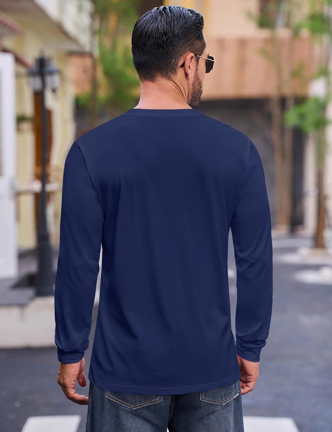 💫Clearance Sale-🔥12 PAIRS-$32.86⚡Men's Fashion Vintage Distressed Pocket Long Sleeve Henley Shirt