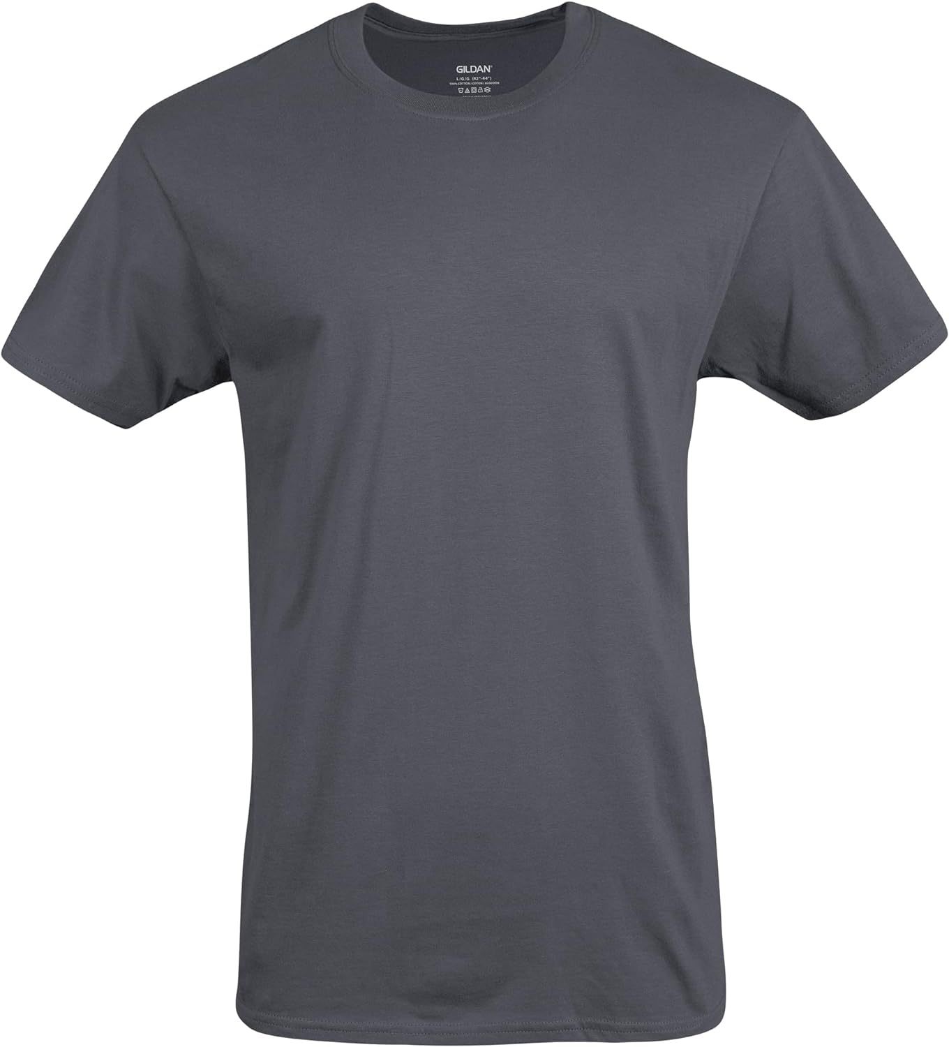 Classic Men's T-Shirt - New Heavyweight Short Sleeve Crew Neck Solid Men's T-Shirt Moisture Wicking, Tag Free, Also Available in Plus and Extra Long Sizes