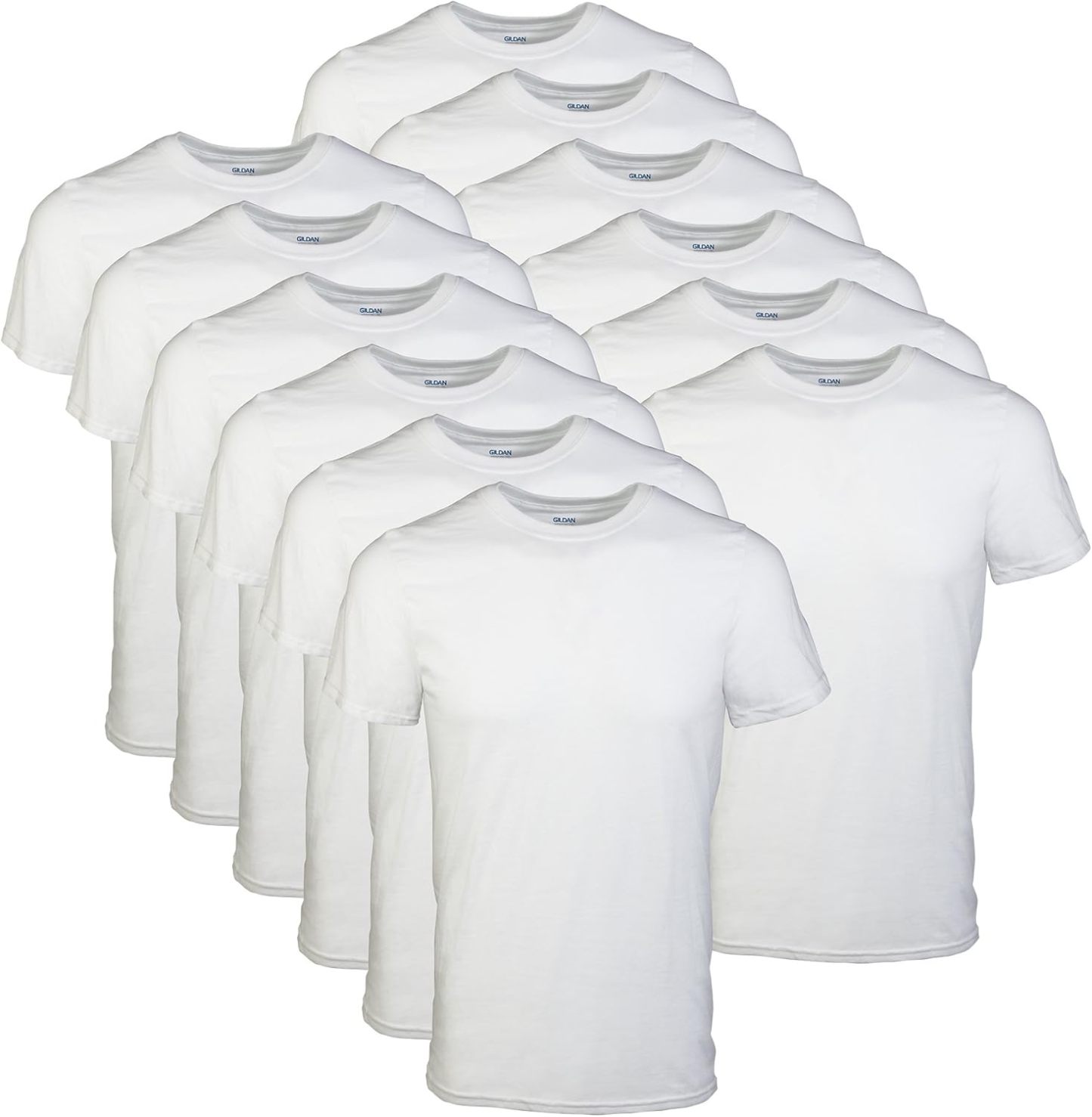 Classic Men's T-Shirt - New Heavyweight Short Sleeve Crew Neck Solid Men's T-Shirt Moisture Wicking, Tag Free, Also Available in Plus and Extra Long Sizes