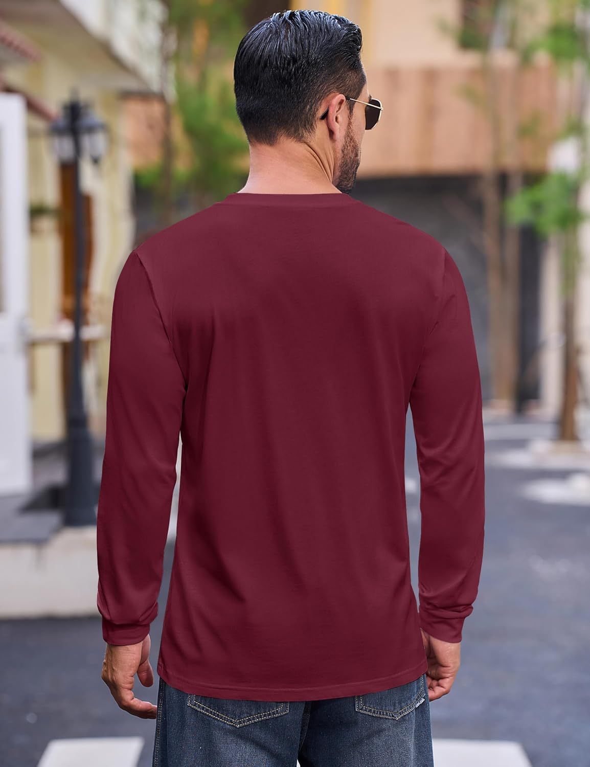 💫Clearance Sale-🔥12 PAIRS-$32.86⚡Men's Fashion Vintage Distressed Pocket Long Sleeve Henley Shirt