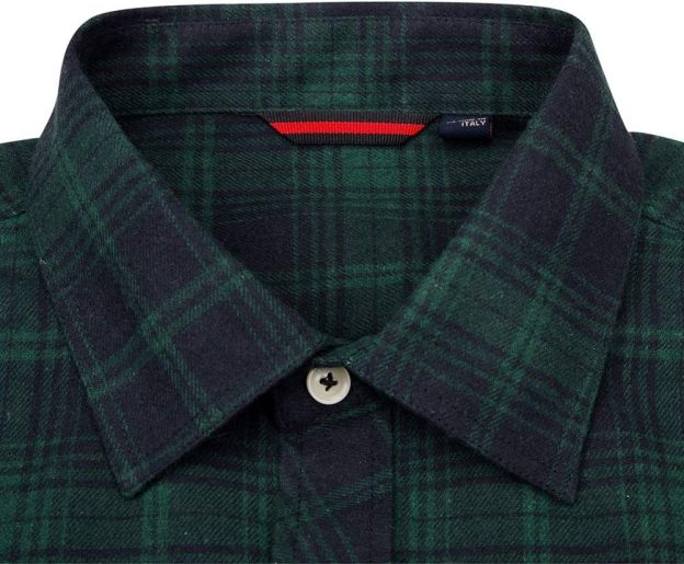 Alimens & Gentle Boy's Flannel Shirt Button Down Long Sleeve Plaid Casual Shirts