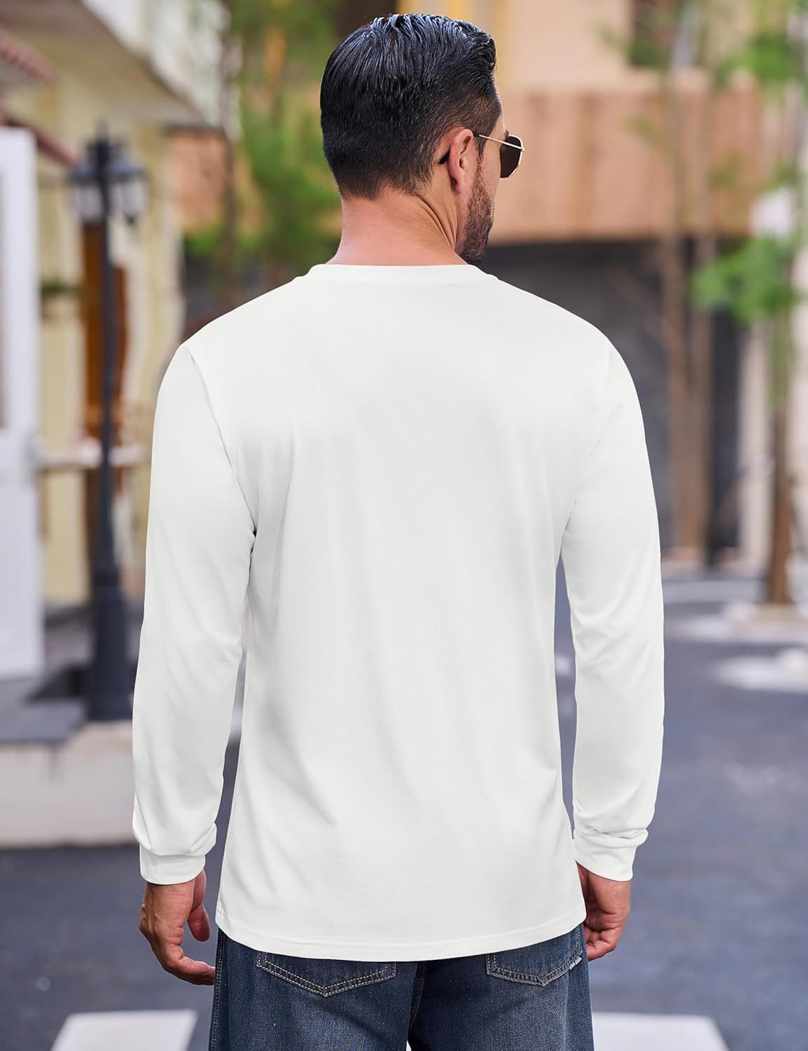 💫Clearance Sale-🔥12 PAIRS-$32.86⚡Men's Fashion Vintage Distressed Pocket Long Sleeve Henley Shirt