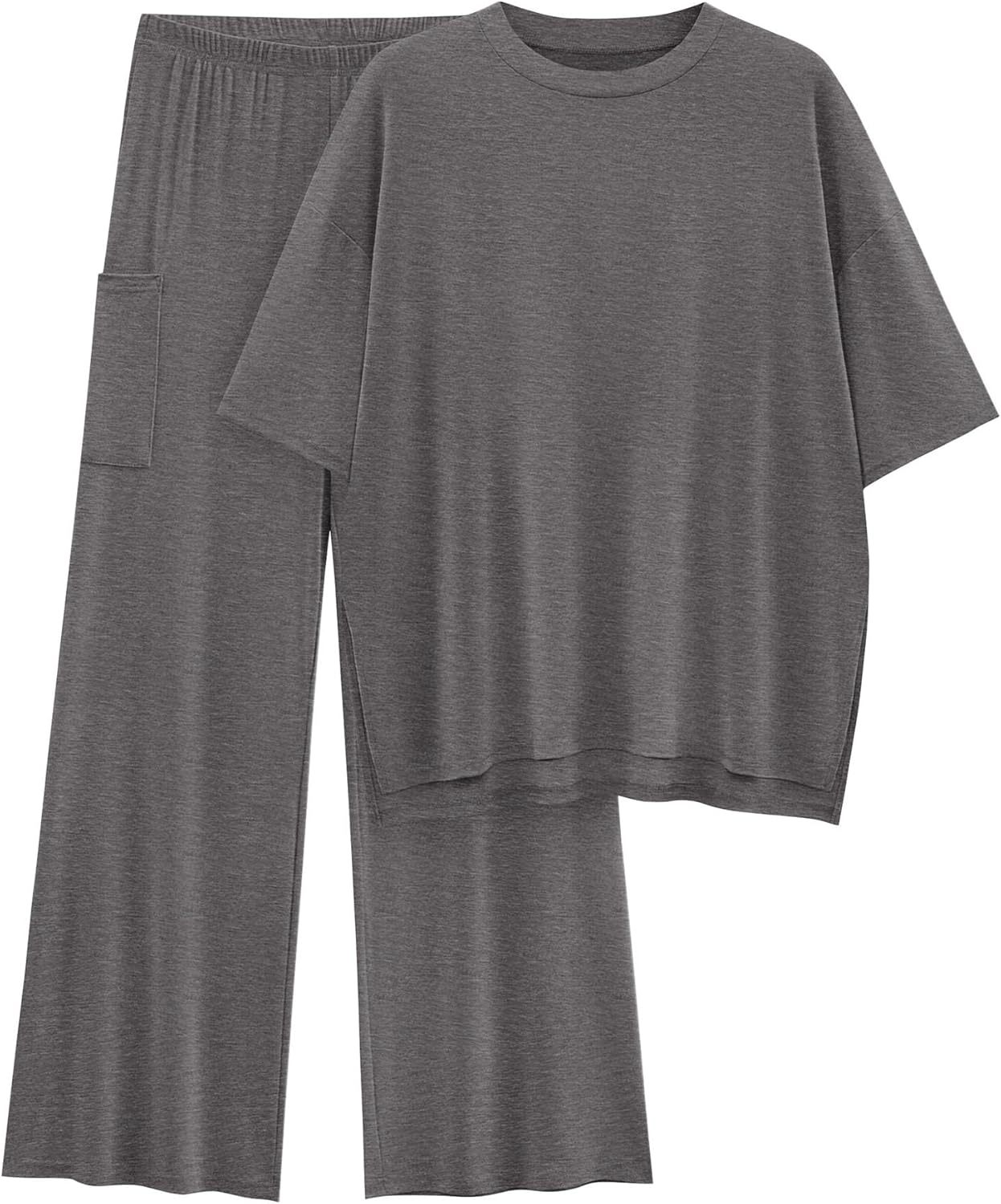 🔥 Flash Sale | Women's Comfy & Loose Two-Piece Set (Short-Sleeve Top + Pants)