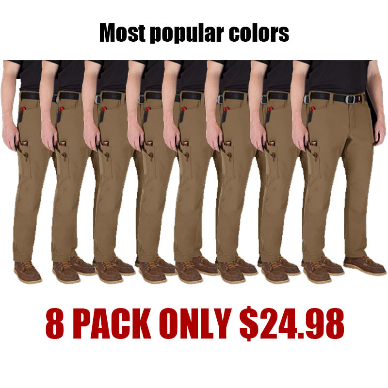 Last Day Promotion 🔥Men's 8-PACK Tech Work Pants with 7 Pockets