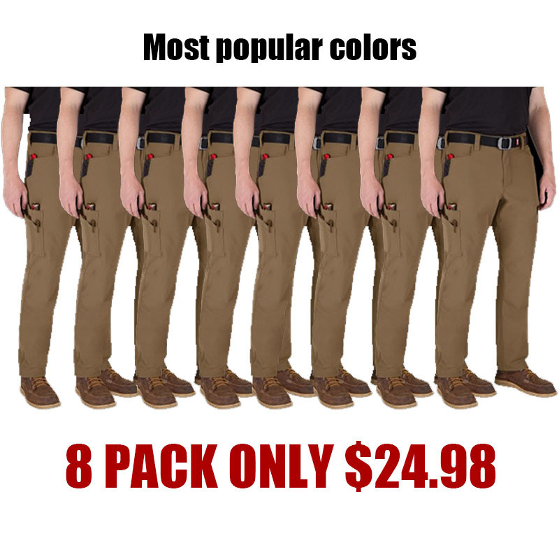 Last Day Promotion 🔥Men's 8-PACK Tech Work Pants with 7 Pockets