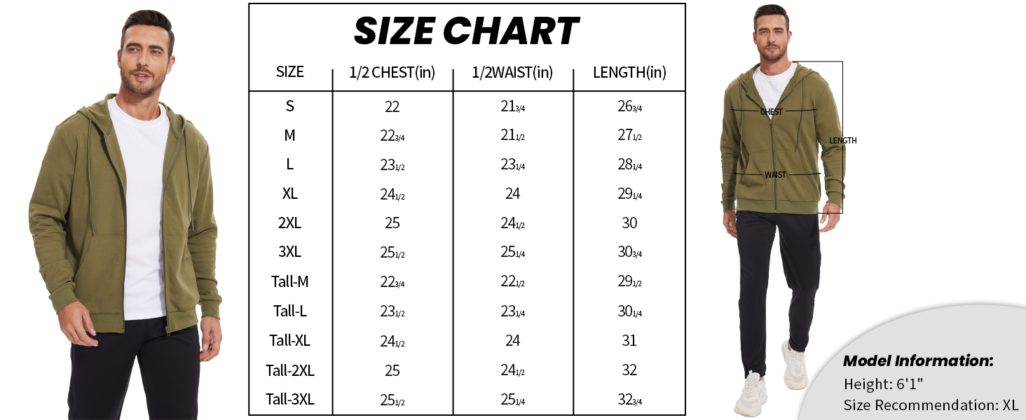 Lightweight Hoodie Men Zip Up Hooded Sweatshirt Thin Slim Fit Jacket