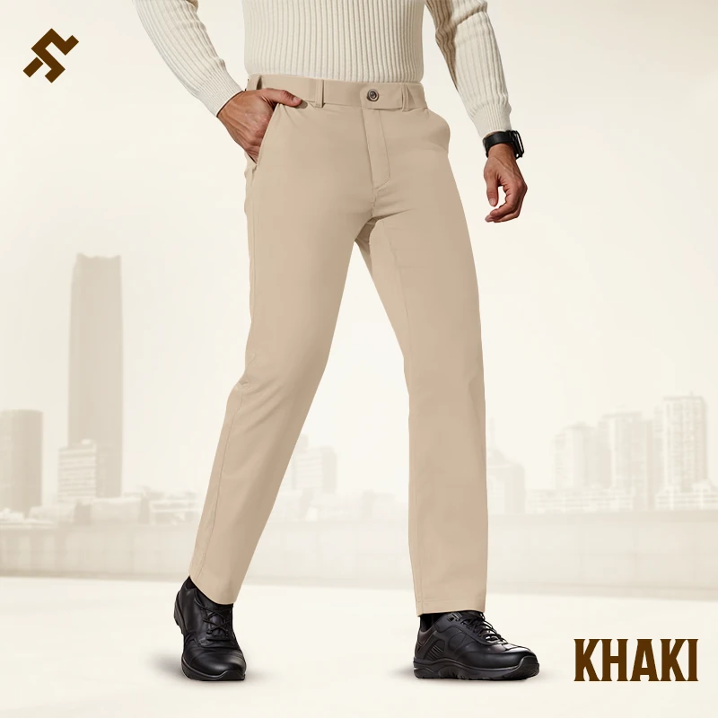 GlideActive - Ultra-Stretch Comfort Khaki Pants