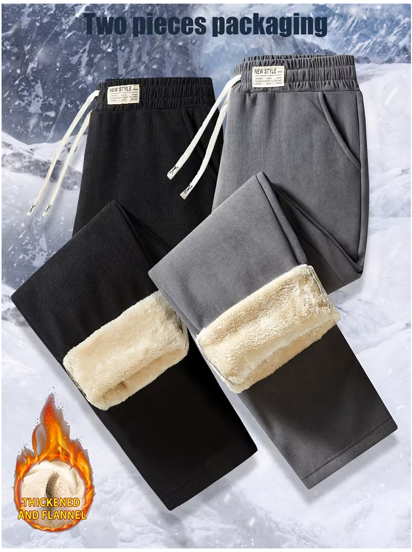 Women'S Casual Sports Pants, Fleece-Lined, Thickened, Warm Women'S Straight-Leg Corduroy Pants, Fashionable Casual Women'S Pants