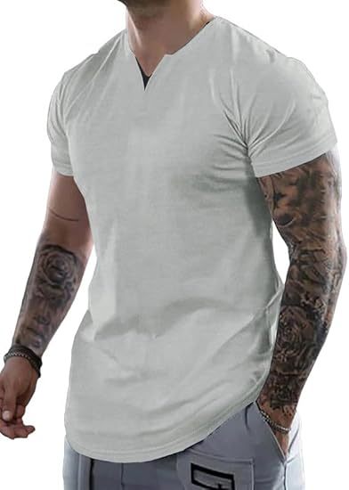 Men's Casual V-Neck T-Shirt
