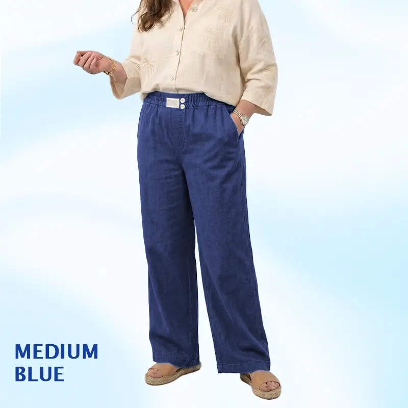🏆Hot Sale⚡ SoftStretch™ High-Waist Comfort Jeans – Premium Stretch Denim