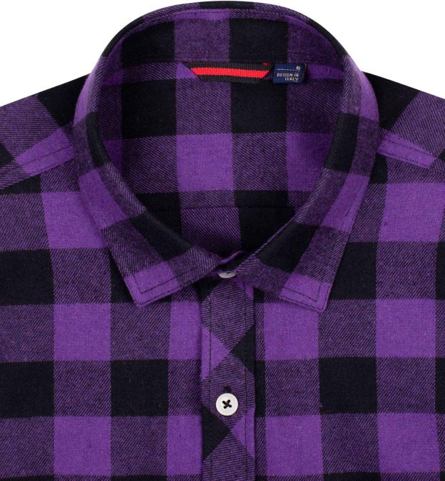 Alimens & Gentle Boy's Flannel Shirt Button Down Long Sleeve Plaid Casual Shirts
