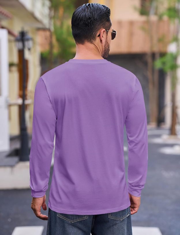 💫Clearance Sale-🔥12 PAIRS-$32.86⚡Men's Fashion Vintage Distressed Pocket Long Sleeve Henley Shirt
