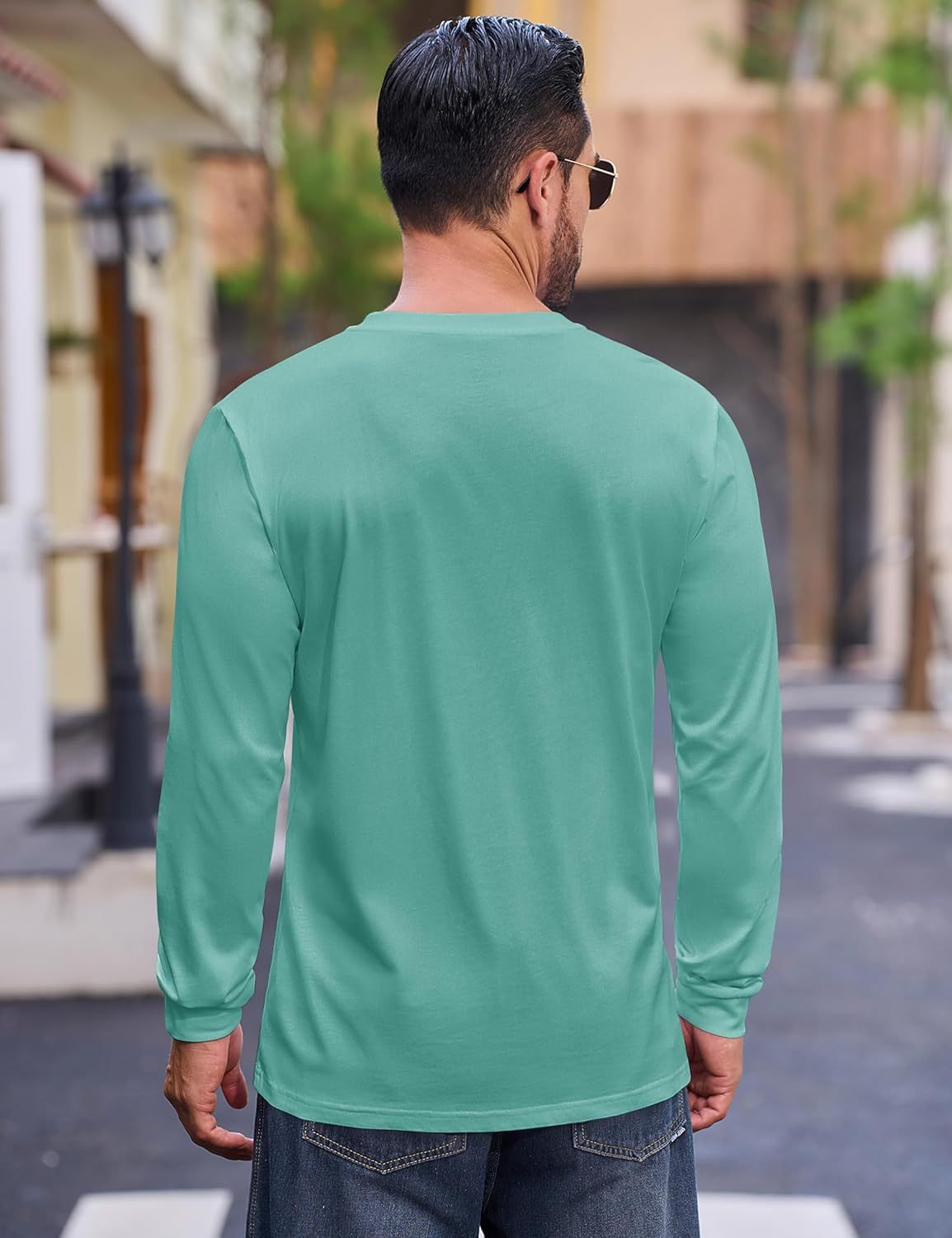 💫Clearance Sale-🔥12 PAIRS-$32.86⚡Men's Fashion Vintage Distressed Pocket Long Sleeve Henley Shirt