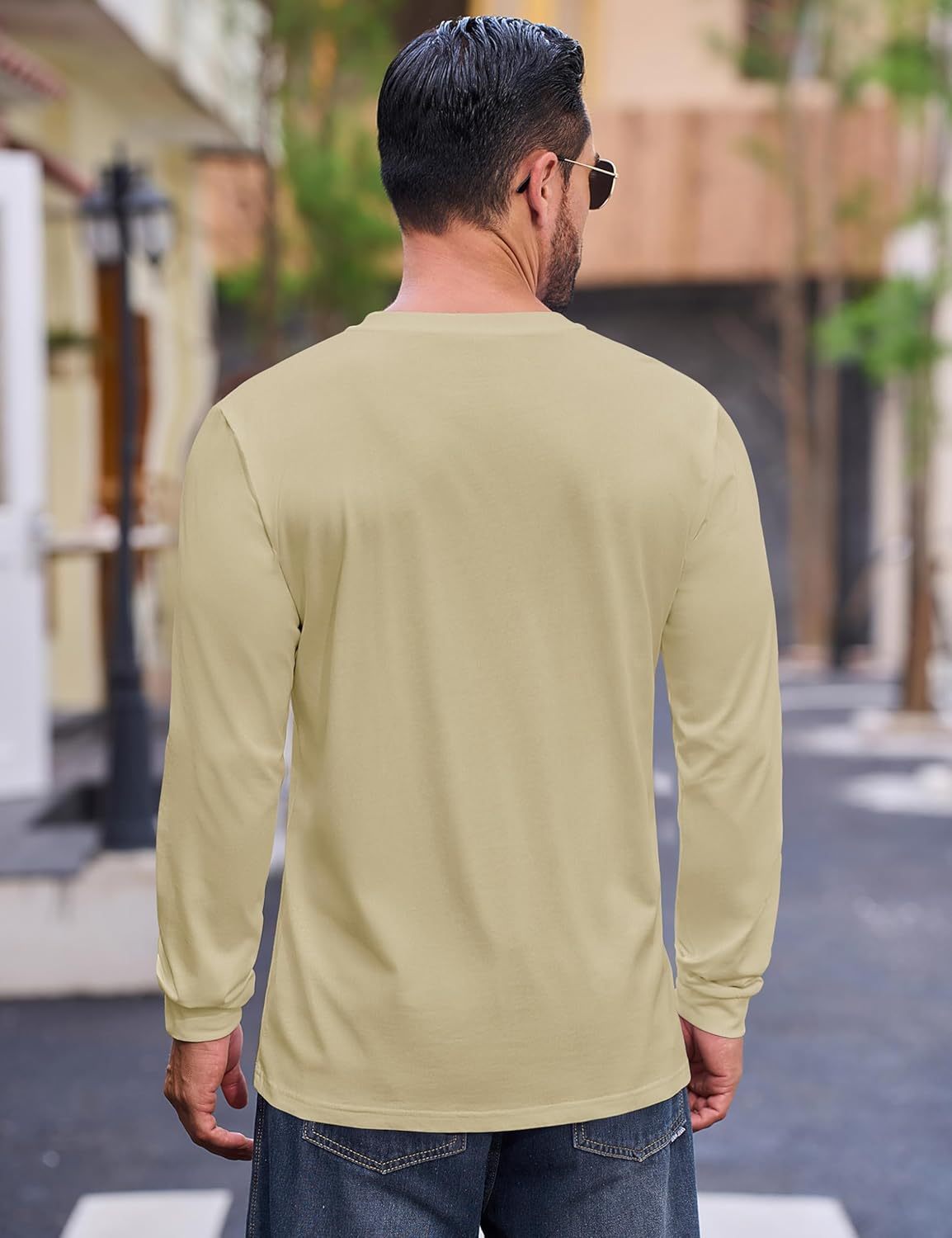 💫Clearance Sale-🔥12 PAIRS-$32.86⚡Men's Fashion Vintage Distressed Pocket Long Sleeve Henley Shirt