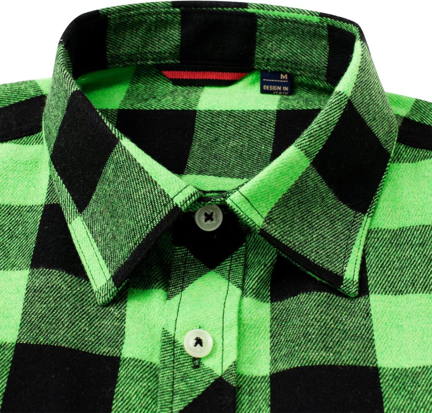 Alimens & Gentle Boy's Flannel Shirt Button Down Long Sleeve Plaid Casual Shirts