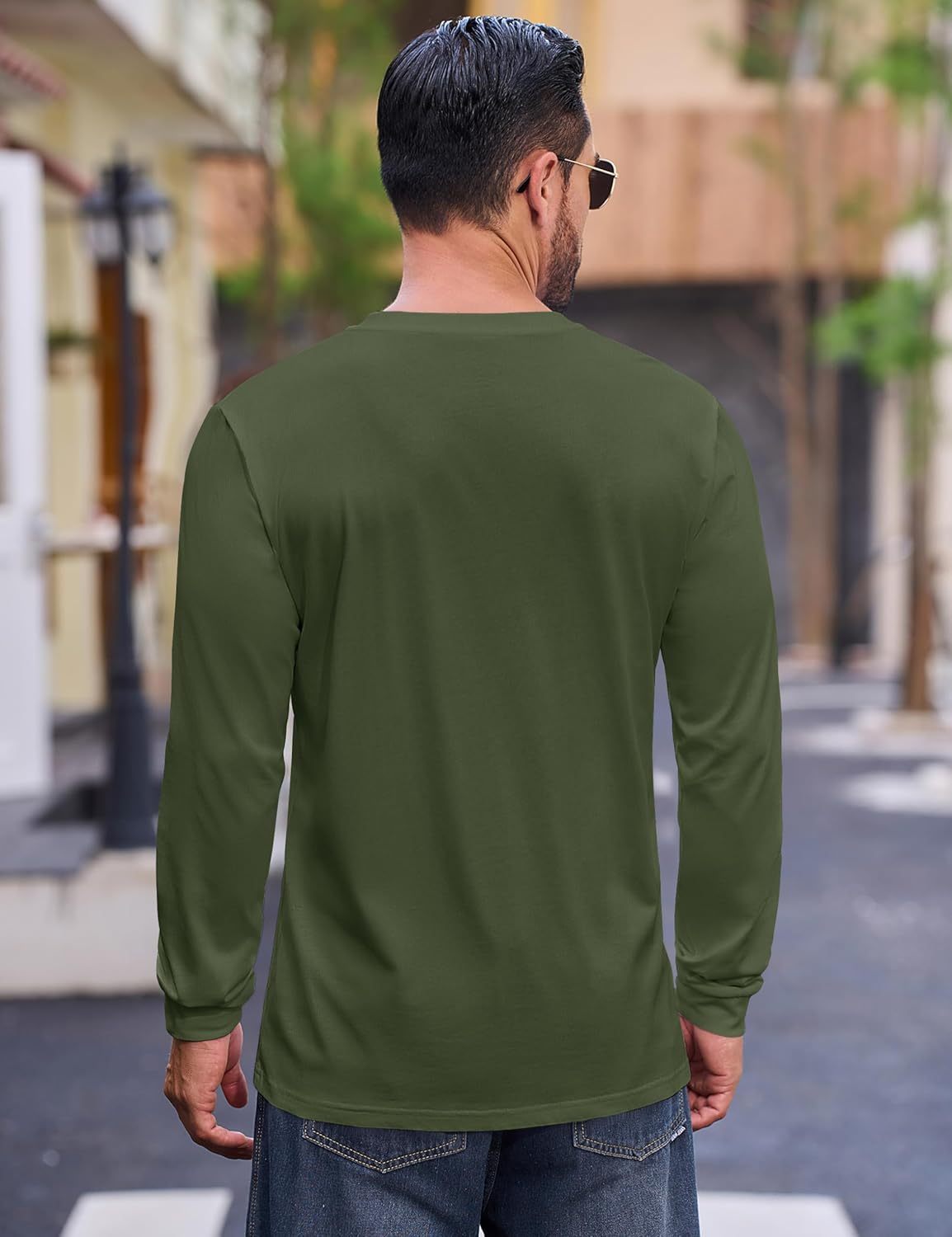 💫Clearance Sale-🔥12 PAIRS-$32.86⚡Men's Fashion Vintage Distressed Pocket Long Sleeve Henley Shirt