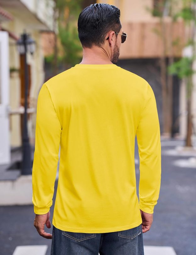 💫Clearance Sale-🔥12 PAIRS-$32.86⚡Men's Fashion Vintage Distressed Pocket Long Sleeve Henley Shirt