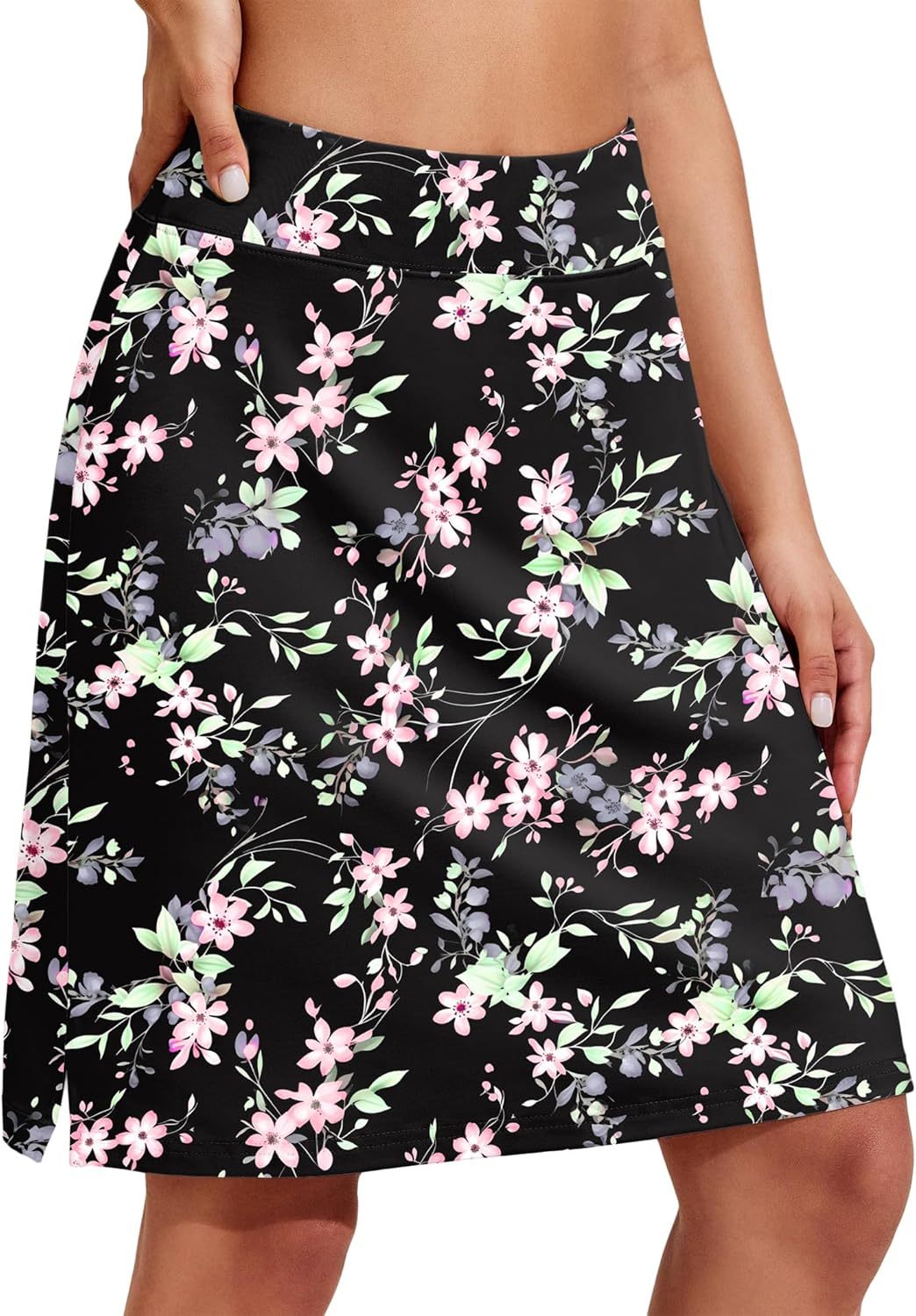 Women’s 20"-Inch Knee-Length Athletic Skirt with Pockets