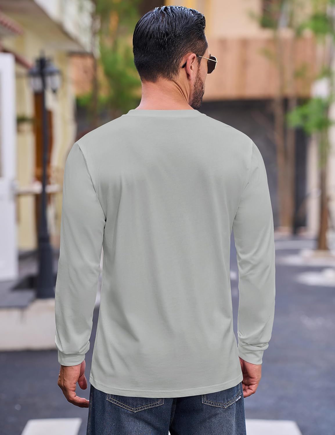 💫Clearance Sale-🔥12 PAIRS-$32.86⚡Men's Fashion Vintage Distressed Pocket Long Sleeve Henley Shirt