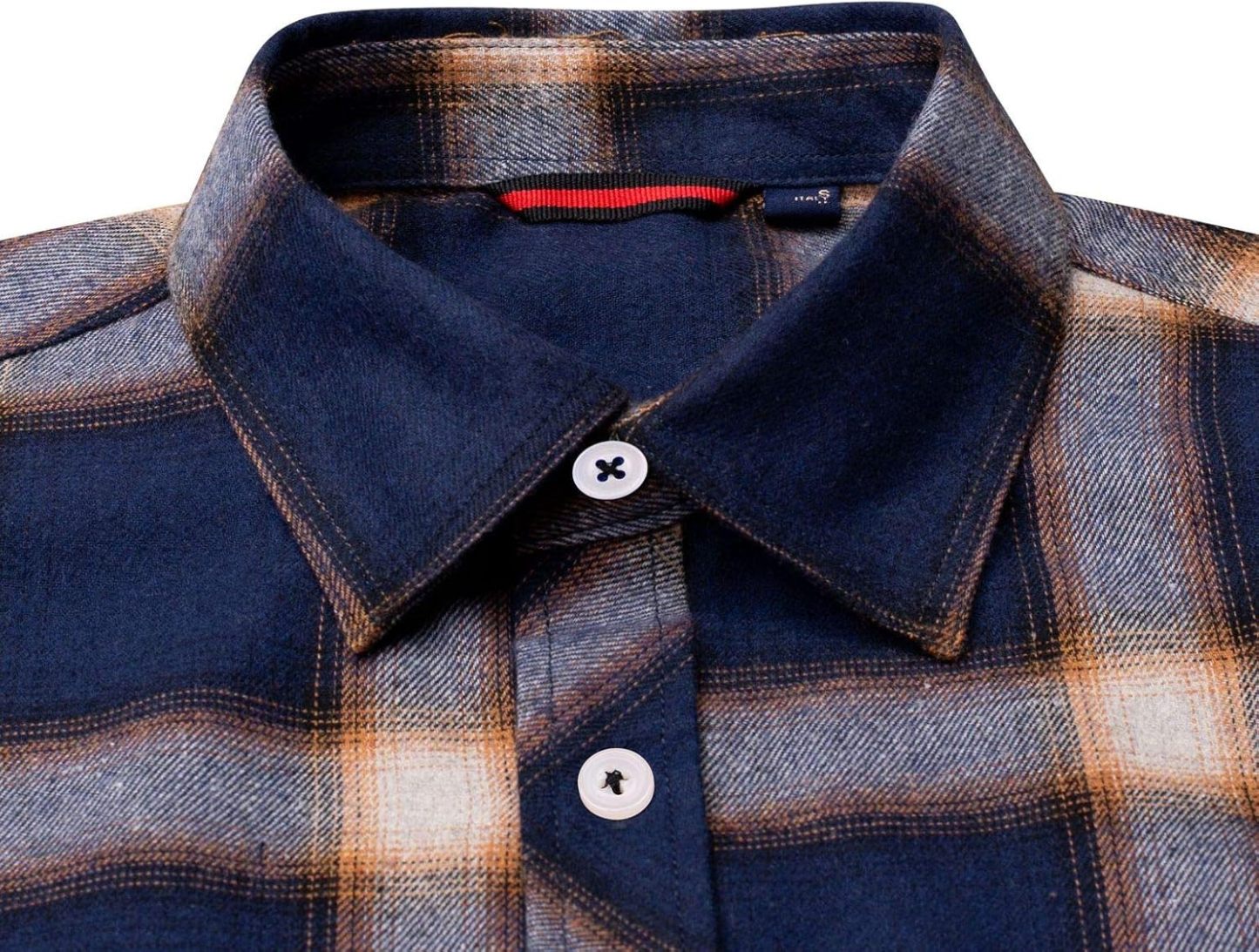 Alimens & Gentle Boy's Flannel Shirt Button Down Long Sleeve Plaid Casual Shirts