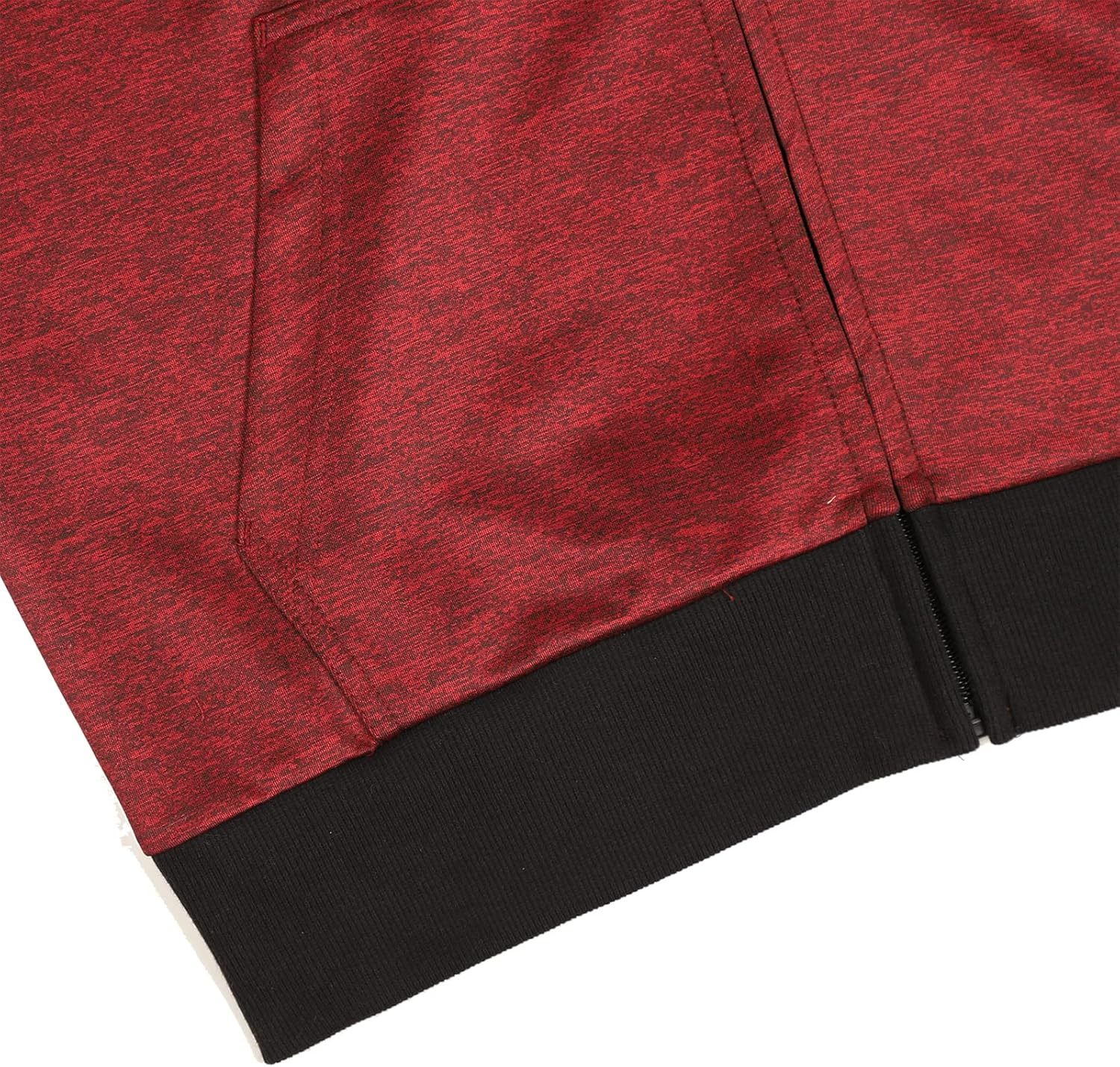 Gary Com Fleece Hoodies for Men Zipper Lightweight Spring Long Sleeve Active Mens Jackets Sports Full Zip Sweatshirts