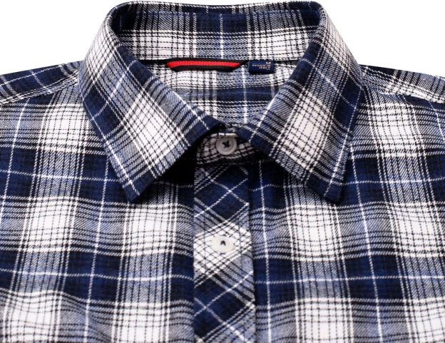 Alimens & Gentle Boy's Flannel Shirt Button Down Long Sleeve Plaid Casual Shirts
