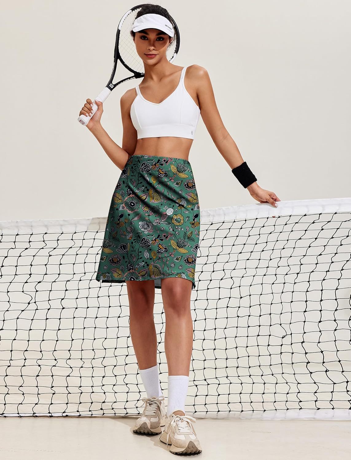 Women’s 20"-Inch Knee-Length Athletic Skirt with Pockets