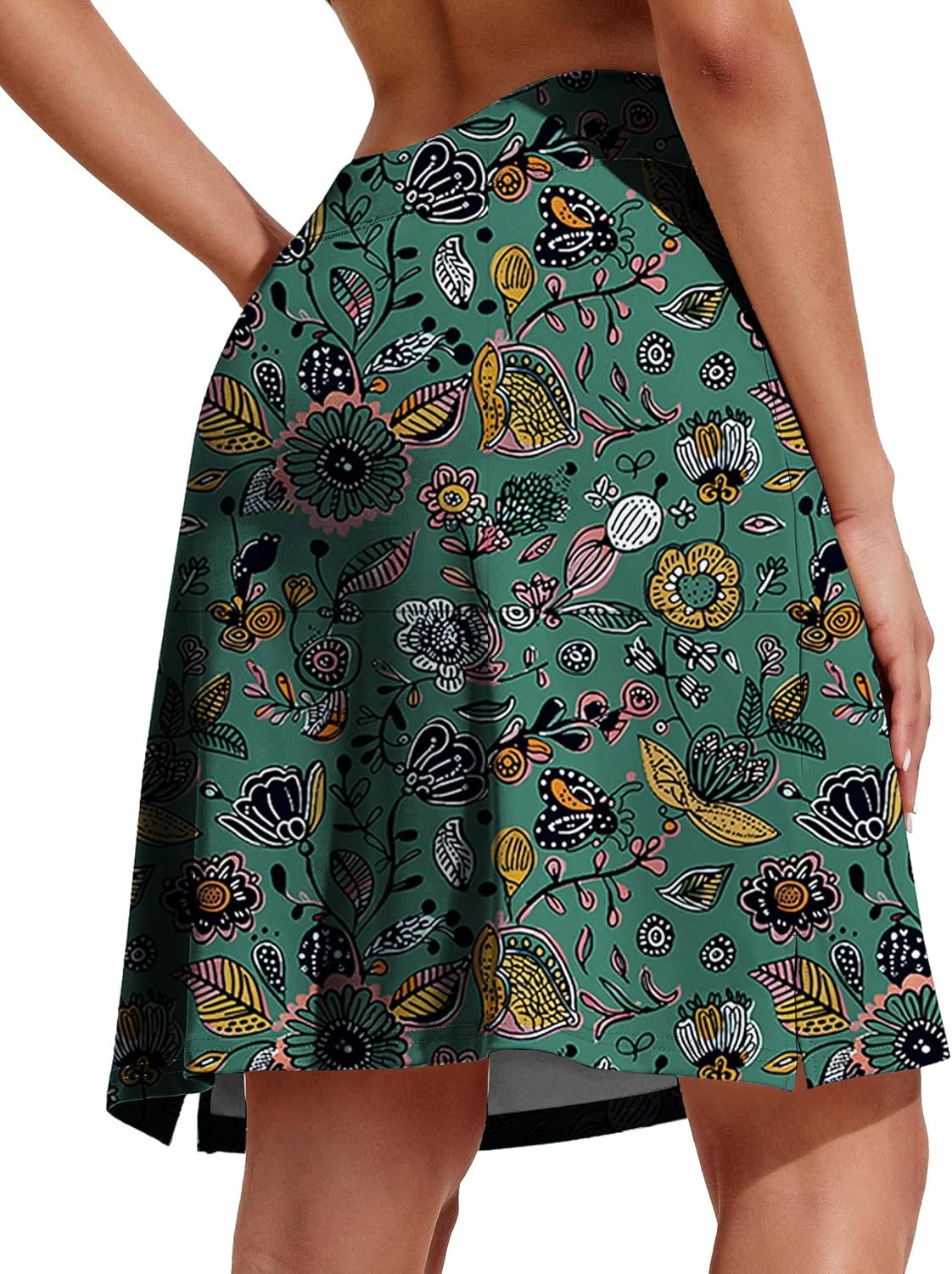 Women’s 20"-Inch Knee-Length Athletic Skirt with Pockets