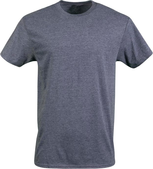 Classic Men's T-Shirt - New Heavyweight Short Sleeve Crew Neck Solid Men's T-Shirt Moisture Wicking, Tag Free, Also Available in Plus and Extra Long Sizes
