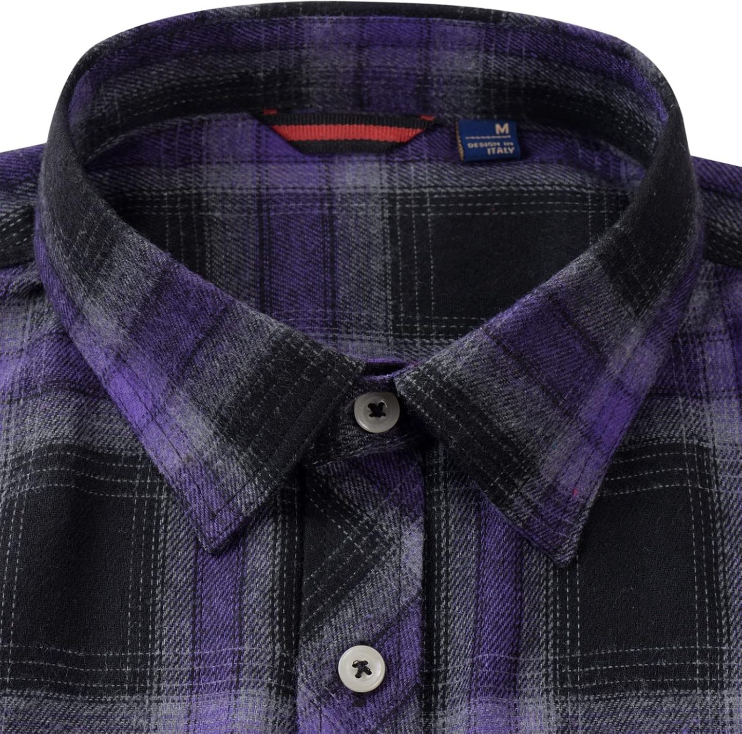 Alimens & Gentle Boy's Flannel Shirt Button Down Long Sleeve Plaid Casual Shirts
