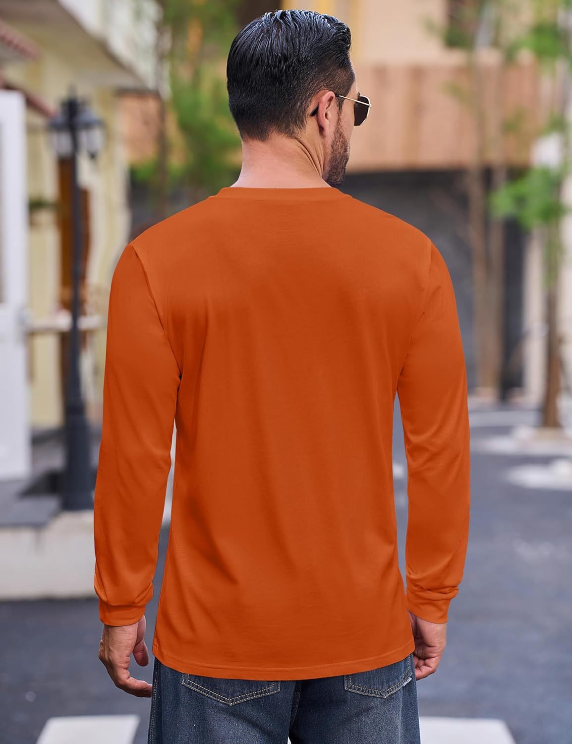 💫Clearance Sale-🔥12 PAIRS-$32.86⚡Men's Fashion Vintage Distressed Pocket Long Sleeve Henley Shirt