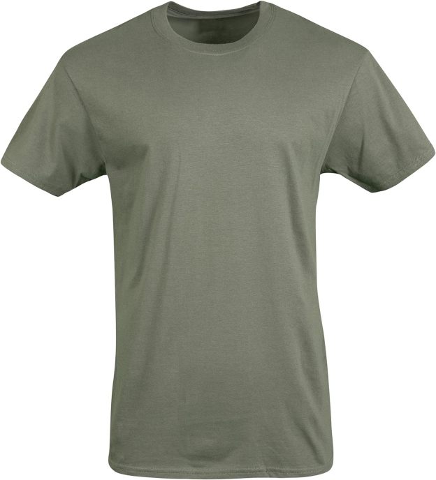 Classic Men's T-Shirt - New Heavyweight Short Sleeve Crew Neck Solid Men's T-Shirt Moisture Wicking, Tag Free, Also Available in Plus and Extra Long Sizes