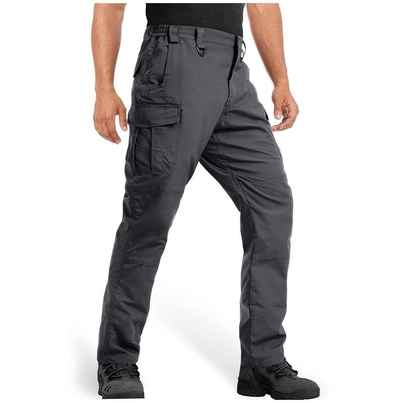 Men's Ripstop Tactical Pants, 9 Pockets,Water Repellent, Cargo Pants for Work, Hiking, Hunting