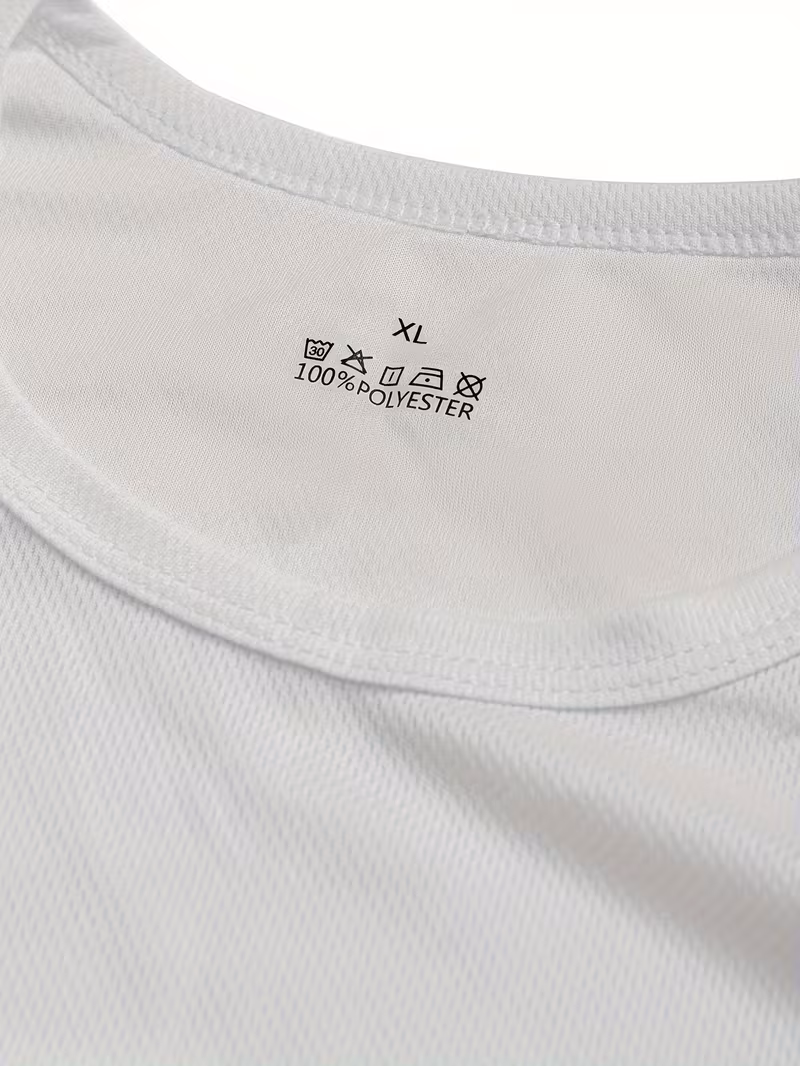fathers day gift 10pcs mens quick dry breathable 100 polyester workout t shirts solid color crew neck short sleeve tees for running gym outdoor activities machine washable summer activewear gym outfits for men Product details 9