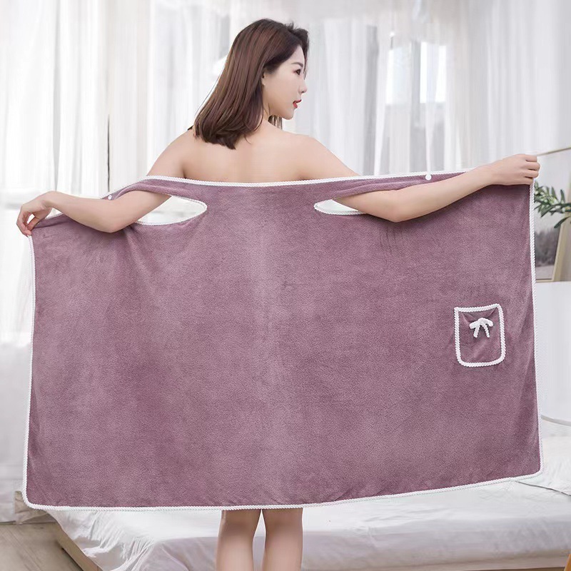 [Quick-Dry & Super Absorbent] Wearable Bath Towel & Skirt 2-in-1