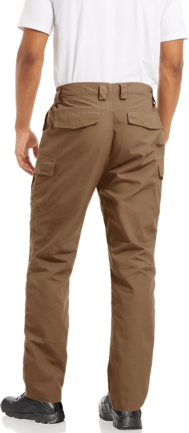 Men's Ripstop Tactical Pants, 9 Pockets,Water Repellent, Cargo Pants for Work, Hiking, Hunting