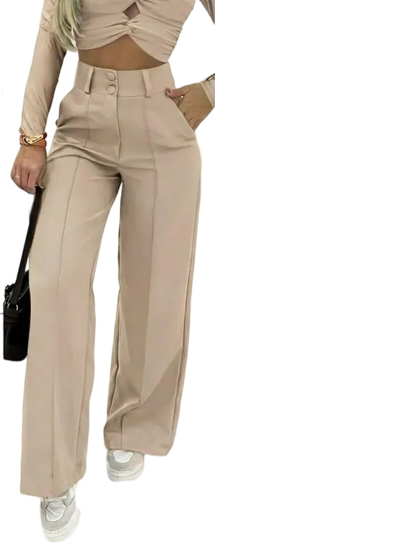 Women's Simple Wide-Leg Pants