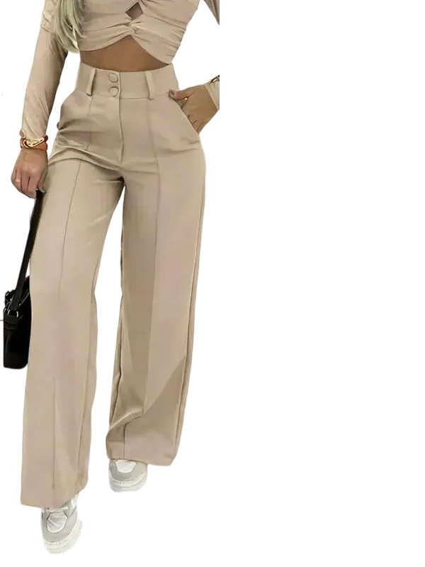 Women's Simple Wide-Leg Pants