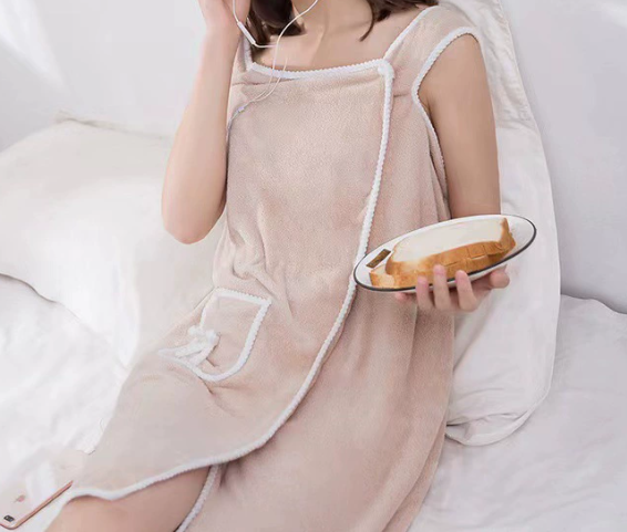 [Quick-Dry & Super Absorbent] Wearable Bath Towel & Skirt 2-in-1