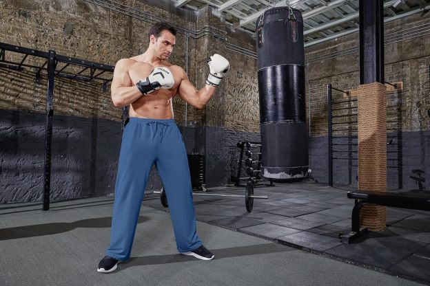 Deyeek Men's Lightweight Sweatpants Open Bottom Sweat Pants for Men Straight Leg Gym Sweatpants Lounge Pants with Pockets