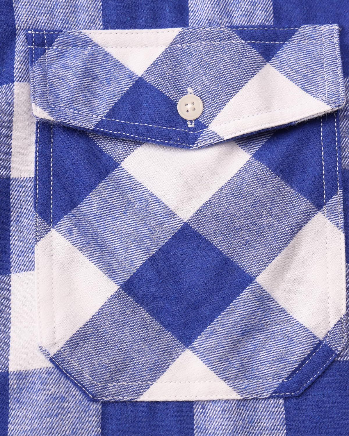 Alimens & Gentle Boy's Flannel Shirt Button Down Long Sleeve Plaid Casual Shirts