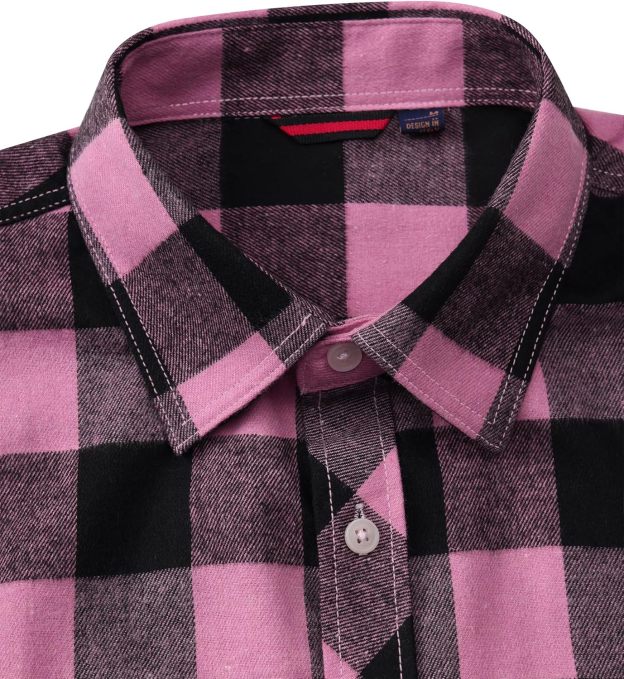 Alimens & Gentle Boy's Flannel Shirt Button Down Long Sleeve Plaid Casual Shirts