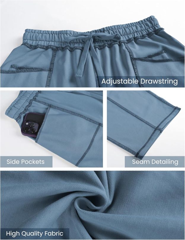 ⚡ Limited Stock – Grab Yours Now! 👇Women's Barrel Sweatpants - Baggy Wide Leg with Pockets & Drawstring