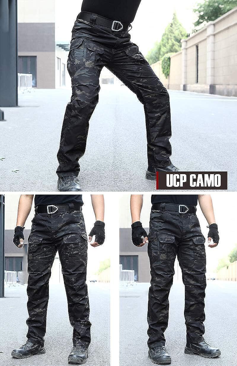 (7 Pants)  Men's Outdoor Tactical Pants Rip Stop Lightweight Waterproof Military Combat