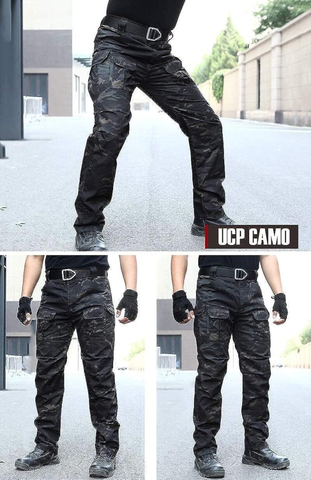 (7 Pants)  Men's Outdoor Tactical Pants Rip Stop Lightweight Waterproof Military Combat