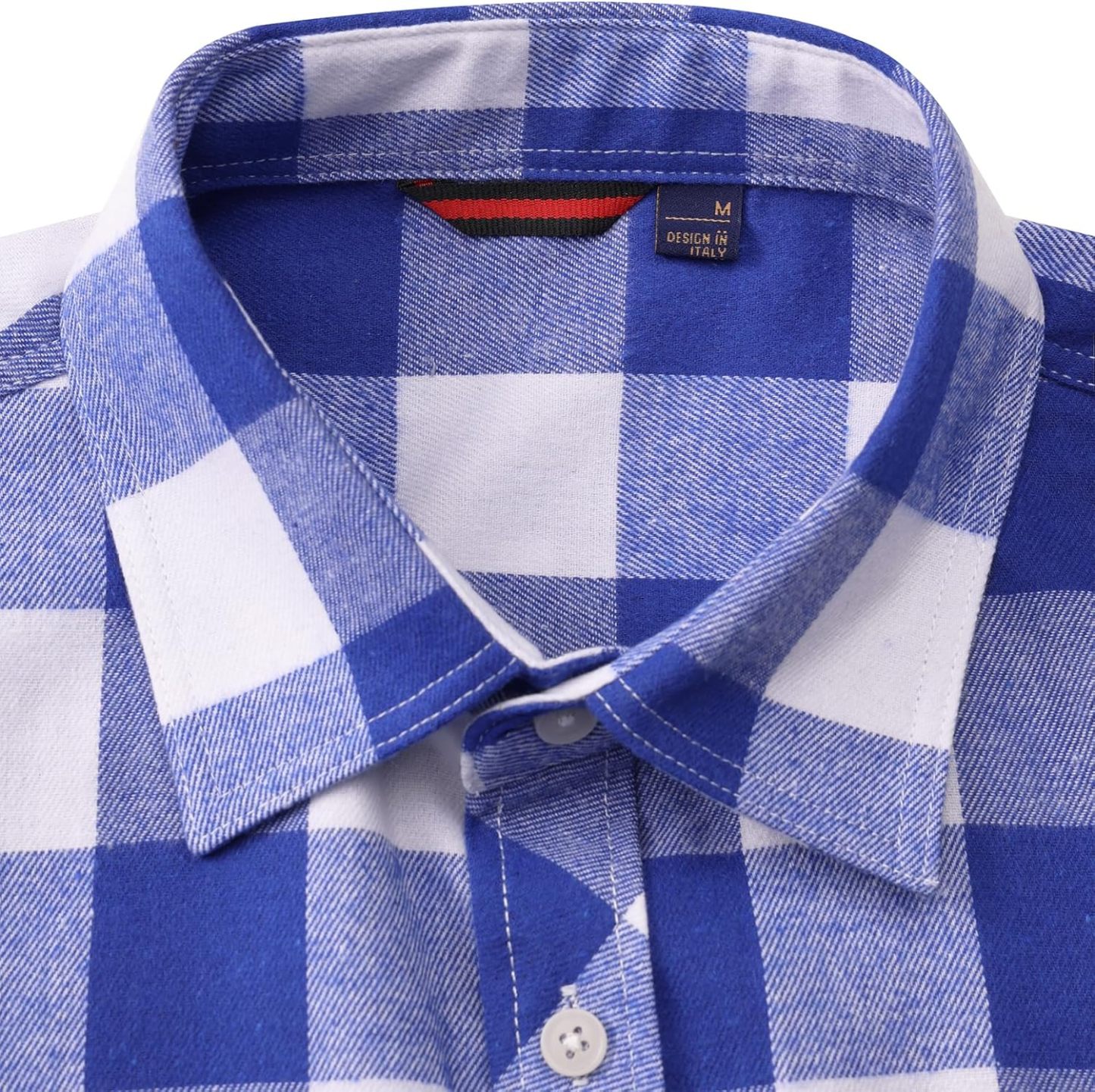 Alimens & Gentle Boy's Flannel Shirt Button Down Long Sleeve Plaid Casual Shirts