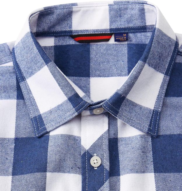 Alimens & Gentle Boy's Flannel Shirt Button Down Long Sleeve Plaid Casual Shirts